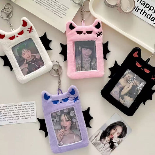Bat Plush Card Holder Cute Animal Design for Daily Use