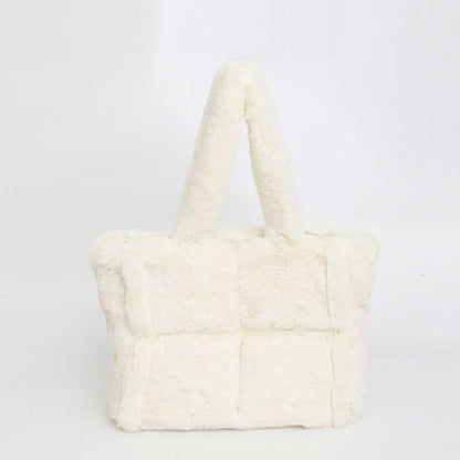 Minimalist Fluffy Large Capacity Tote Bag