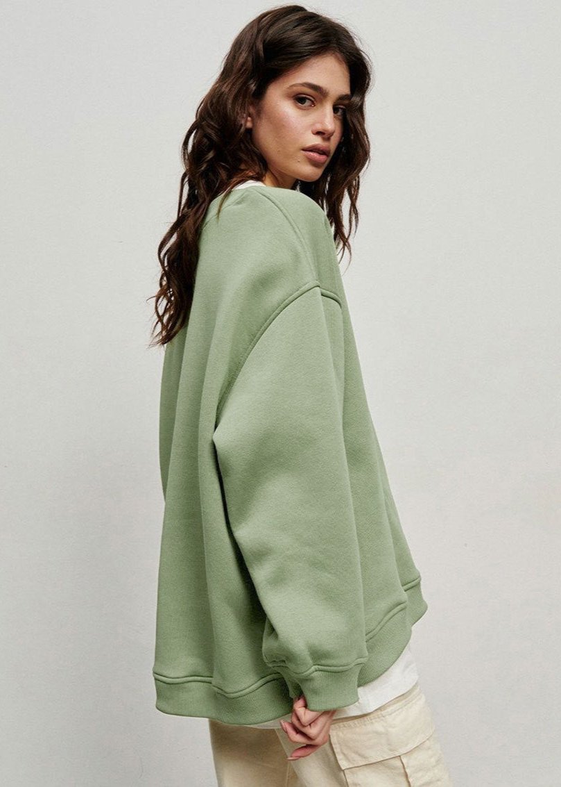 Oversized Sweatshirt Soft Fabric Relaxed Fit