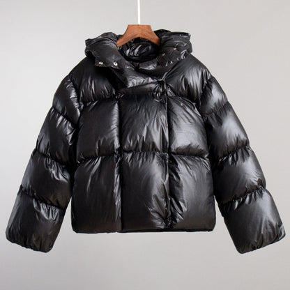 Trendy Hooded Cotton Puffer Jacket Casual Streetwear