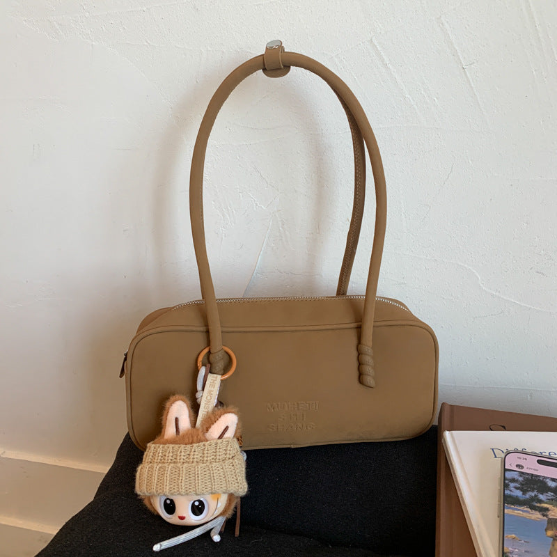 Vintage Faux Suede Large Capacity Tote Bag for Women