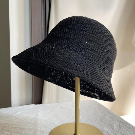 Vintage Solid Color Linen Woven Fisherman Hat