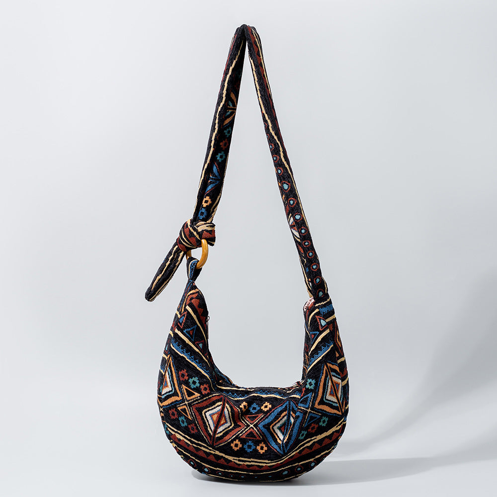 Vintage Print Zipper Bags