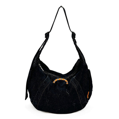 Fashionable Denim Shoulder Bag Casual Large Capacity Tote