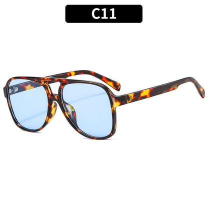 Trendy Retro Square Sunglasses with UV400 Protection