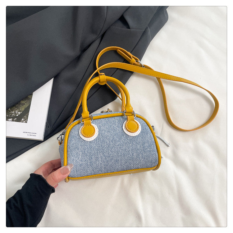 Trendy Shell Bag for Women - Stylish Denim Crossbody