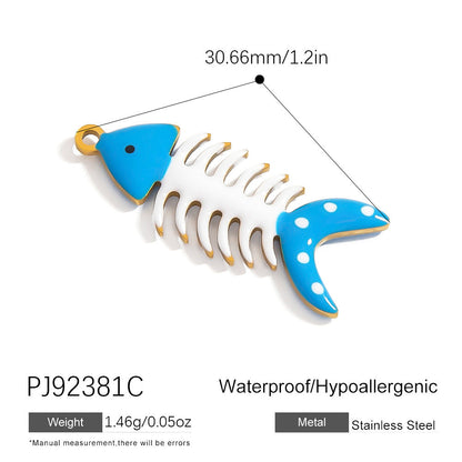 DIY Stainless Steel Ocean Series Pendant Accessories