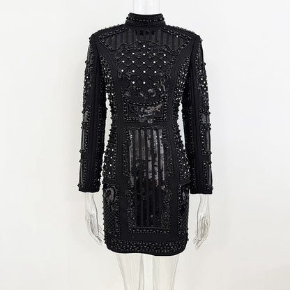 Sequin Bodycon Dress Elegant Casual Mini Dress