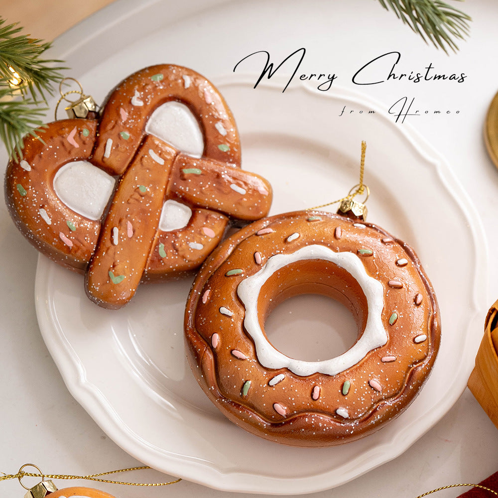 Cute Gingerbread Cookies Christmas Tree Hanging Ornament