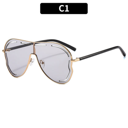 Trendy Oversized Cat-Eye Sunglasses UV400 Protection