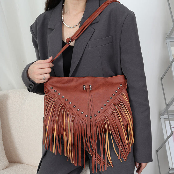 Brown Leather Shoulder Bag