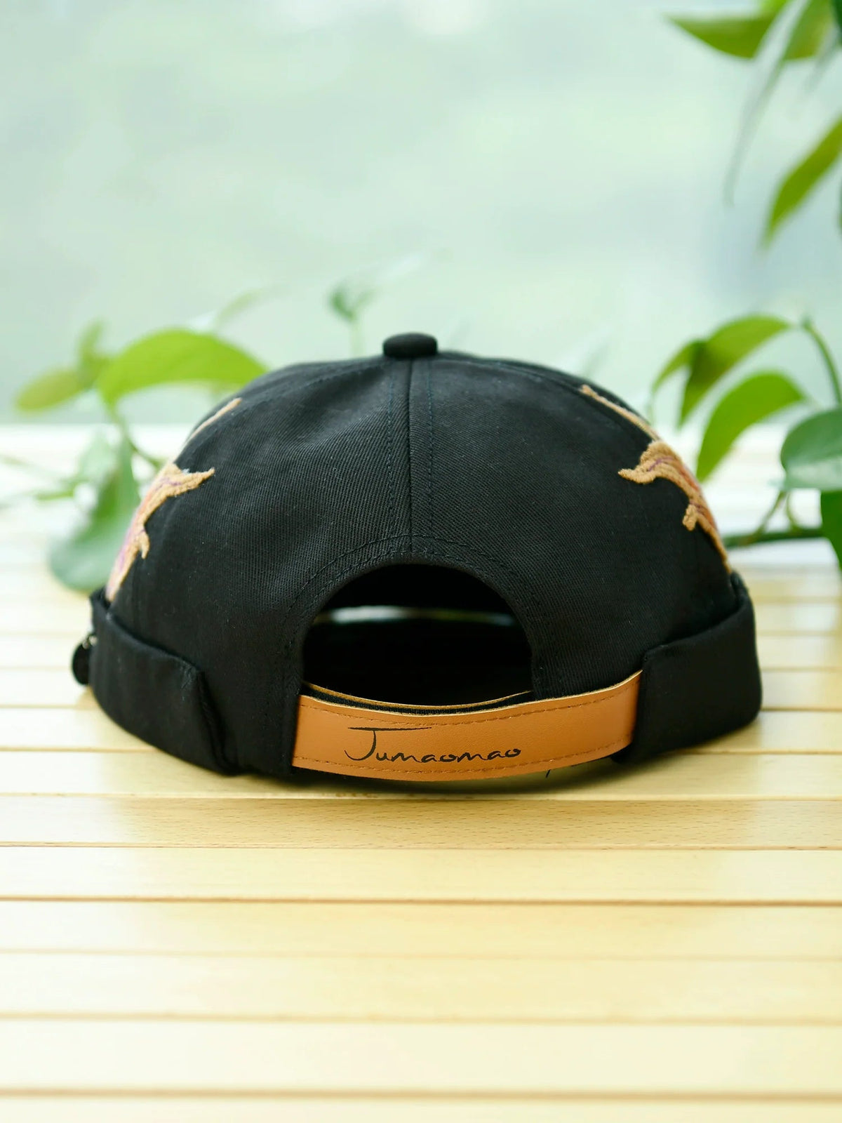 Ethnic Style Embroidery Fringed Hat Retro Personality Brimless Spring And Summer Yuppie Watermelon Hat Trendy Landlord Melon Fur Hat