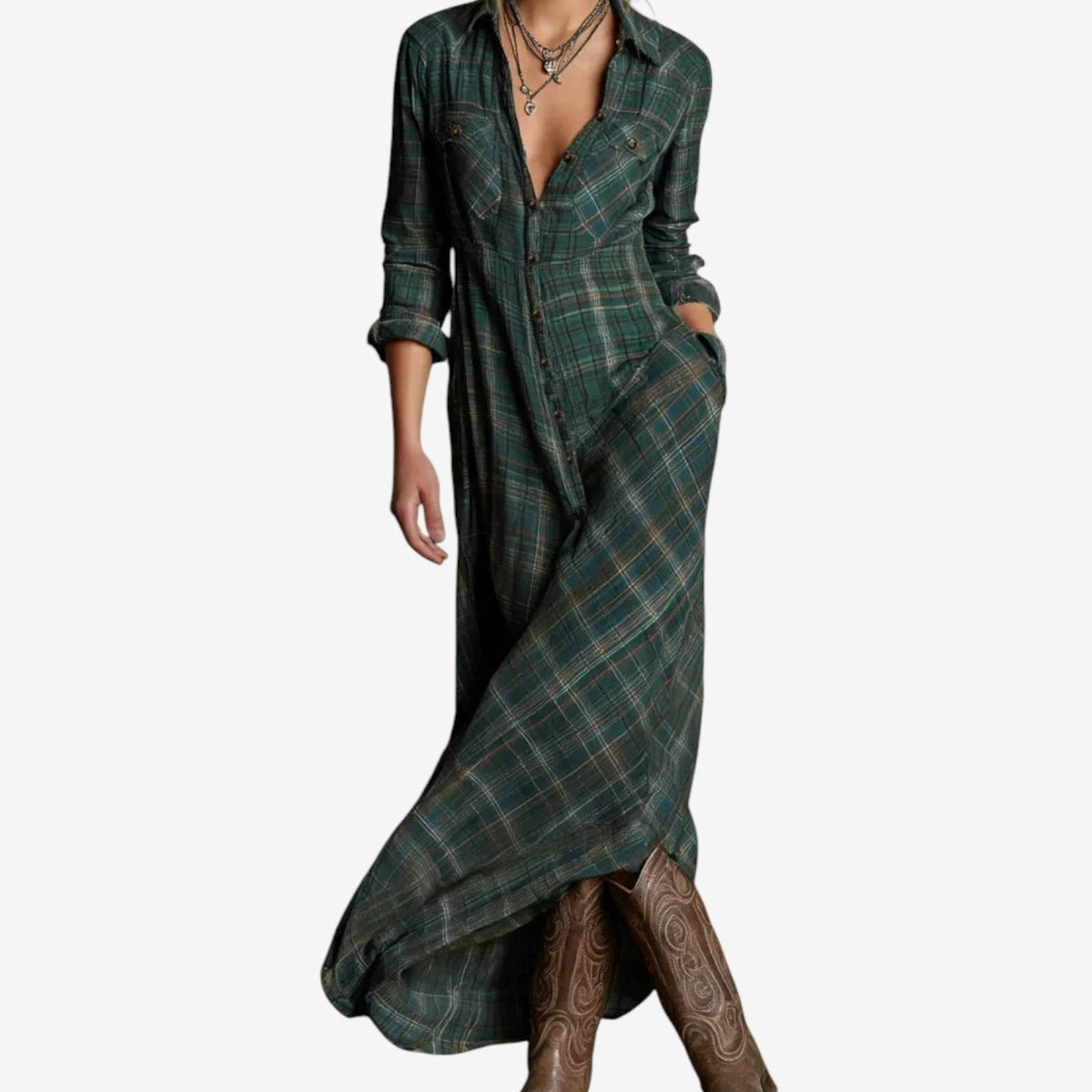 Emma™ | Collared Minimalist Dress