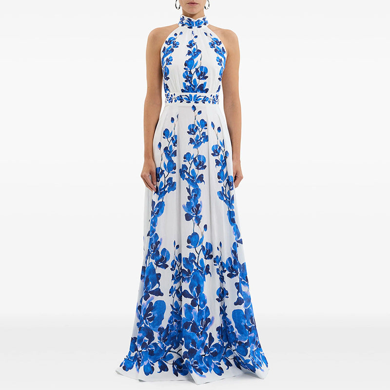 Floral Printed Maxi Dress Comfortable Casual Summer Style