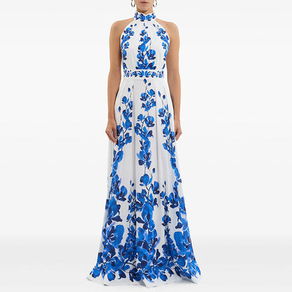 Floral Printed Maxi Dress Comfortable Casual Summer Style
