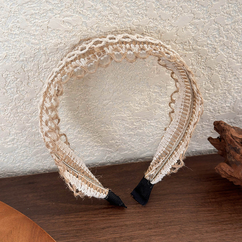 Hollow Out Handmade String Wide Headbands
