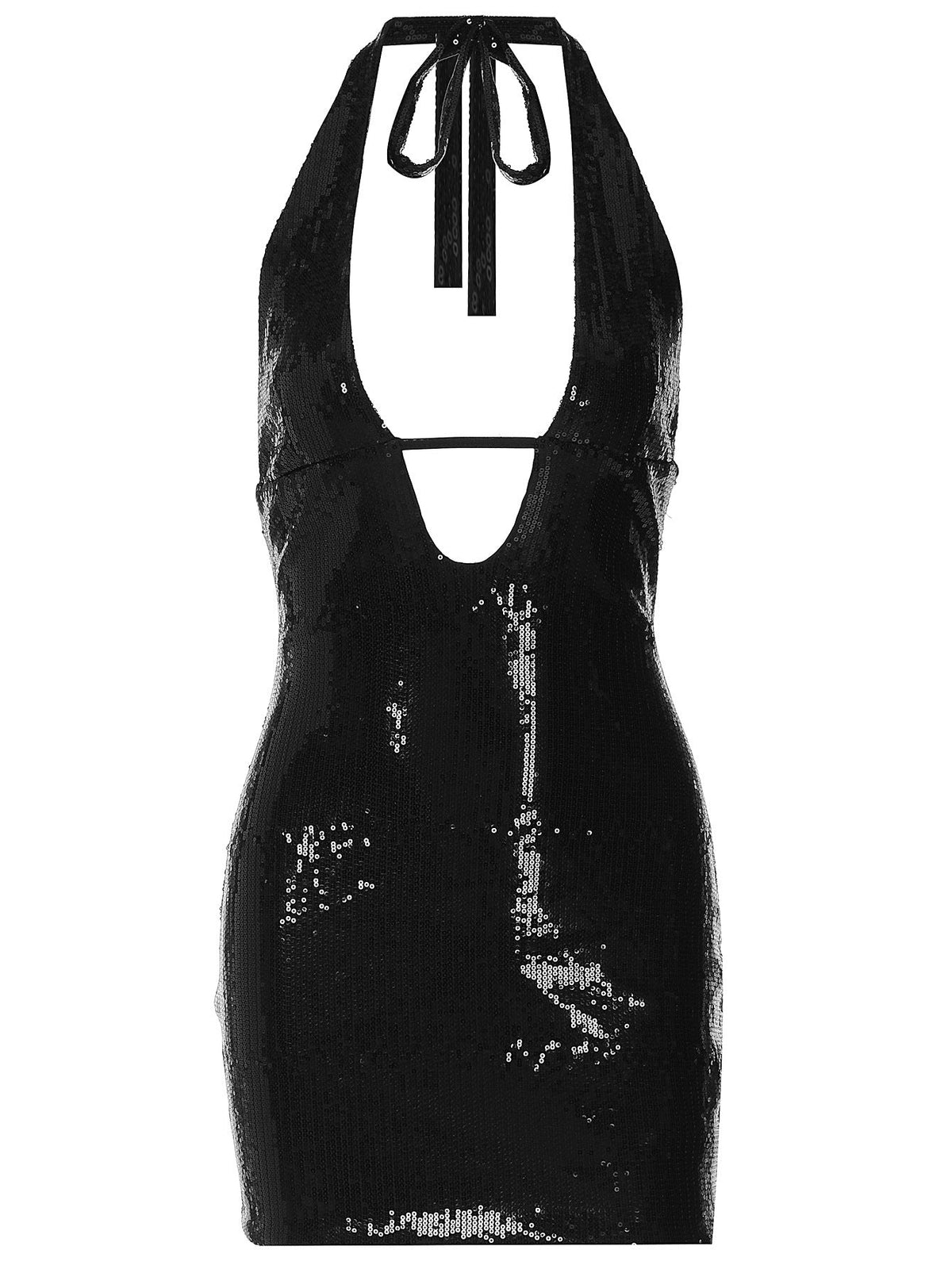 Sexy Deep V Backless Bodycon Dress for Night Out