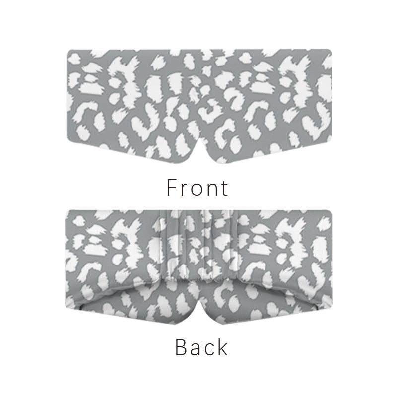 Cozy Satin Animal Print Sleep Mask