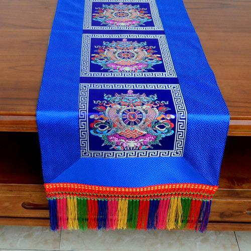 Tibetan-Style Folk Tablecloth Retro Long Table Tea Tablecloth Buddha Hall Decoration