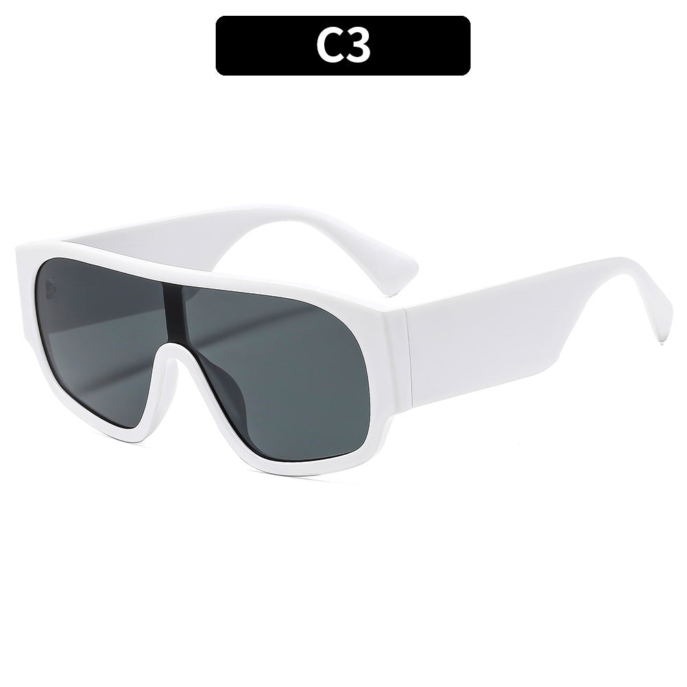 Stylish Rectangle Frame UV400 Sunglasses for Outdoor Activities