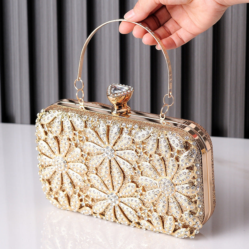 Fashionable Evening Clutch with Rhinestones