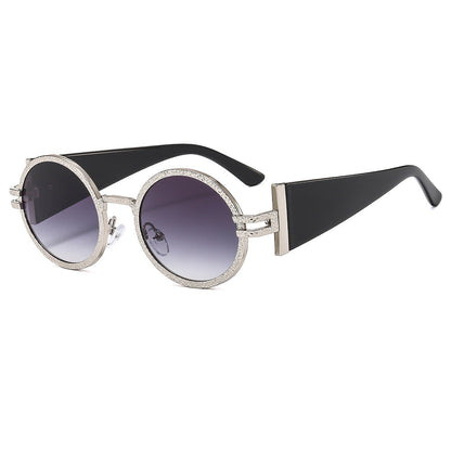 Trendy Oval Sunglasses With UV400 Protection