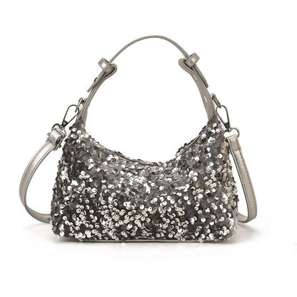 Women's Shimmering PVC Handbag Stylish Party Shoulder Bag