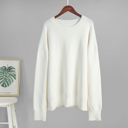 Cozy Crew Neck Knitted Sweater Casual All-Season