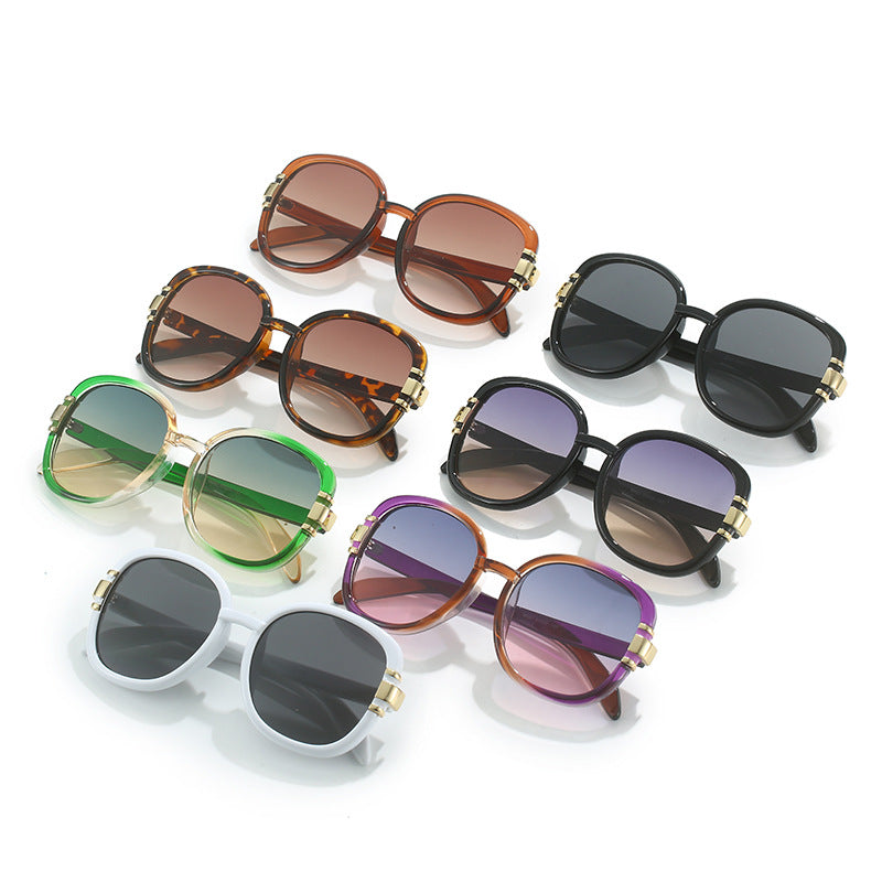 Trendy Oval Sunglasses Fashionable Street Style Sunglasses