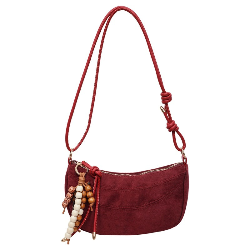 Vintage Style Shoulder Dumpling Bag for Women