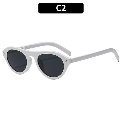 Fashion Oval Frame Sunglasses for Outdoor Activities