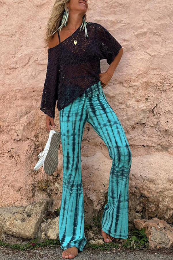 Trendy Tie-Dye Printed Casual Pants for Women