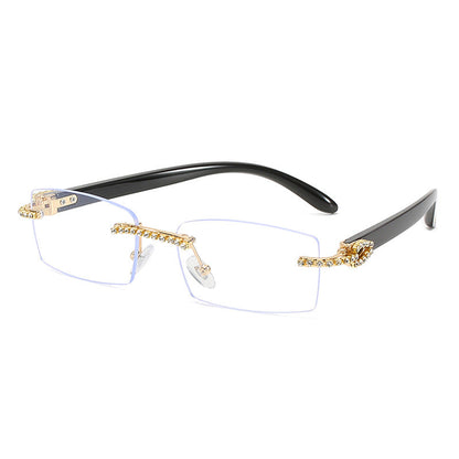 Trendy Square Sunglasses With Diamond Cut Frame