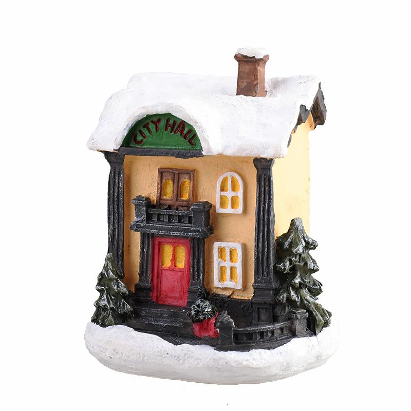 Christmas New Christmas Decorations Resin Small House Micro Landscape Resin House Small Ornaments Christmas Gifts