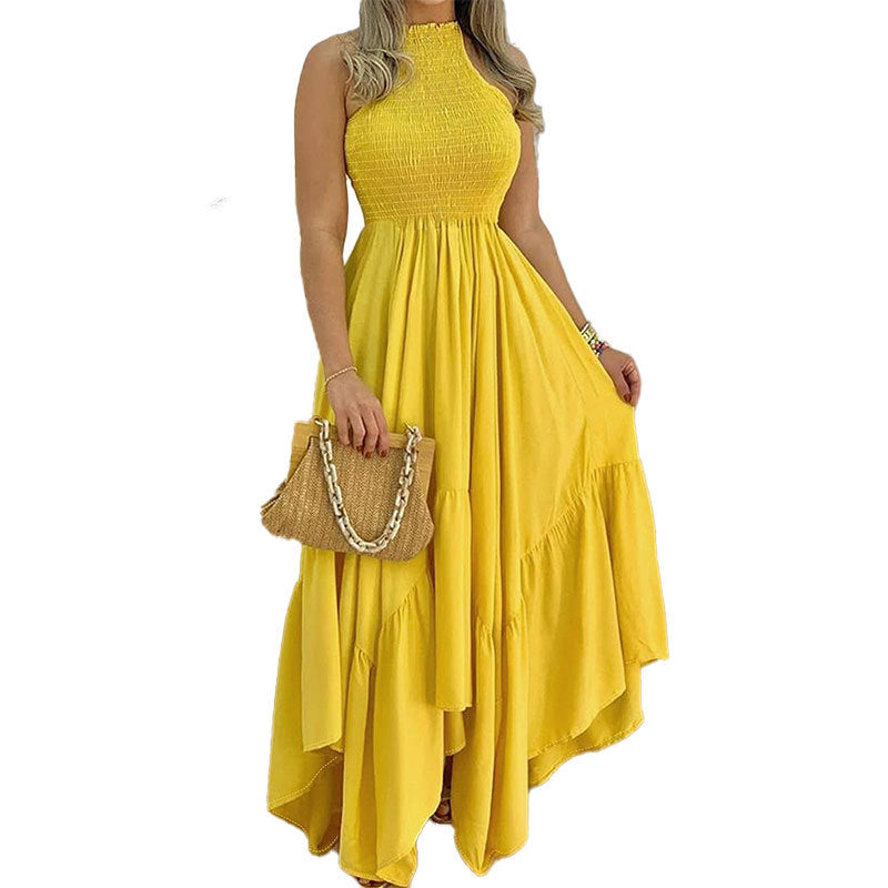 Elegant Sleeveless Maxi Dress Casual Feminine Style