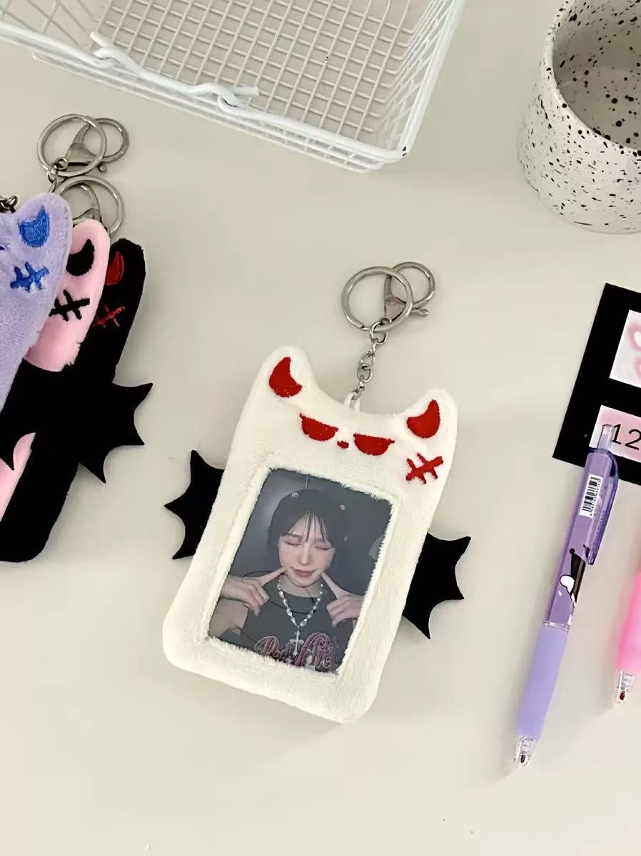 Bat Plush Card Holder Cute Animal Design for Daily Use