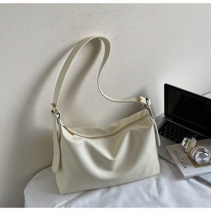 Large Capacity Commuter Tote Bag for Women - Retro Minimalist Design
