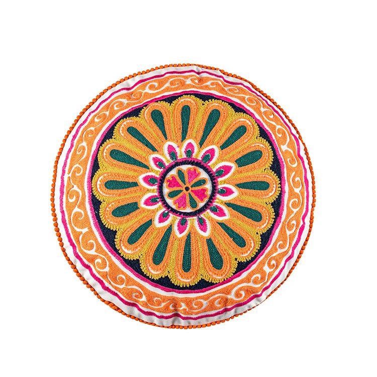 New Exotic Moroccan Style Cushion Cover Famous Family Style Round Cushion Cover Famous Hotel Model Room Pillow Cover