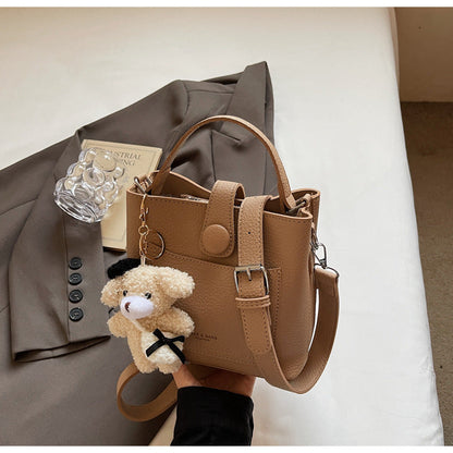 Trendy Bucket Bag Casual PU Tote Bag for Daily Use
