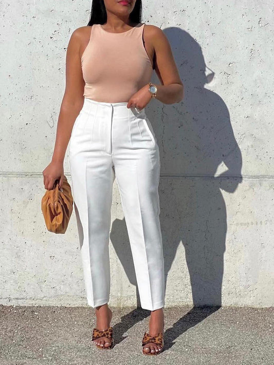 Trendy High-Waisted Trousers For Women