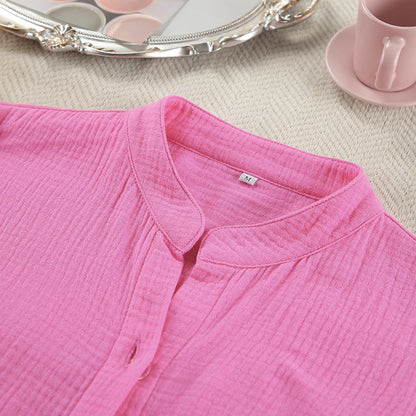 Solid Color Loose Casual Homewear Sets