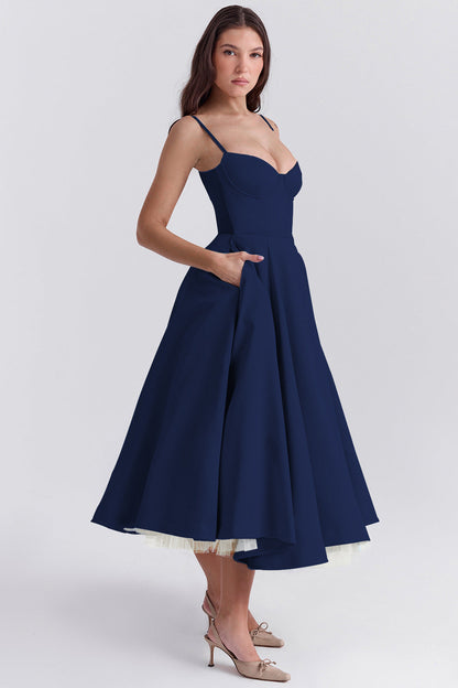 Layered Sweet Spaghetti Puffy Party Dress