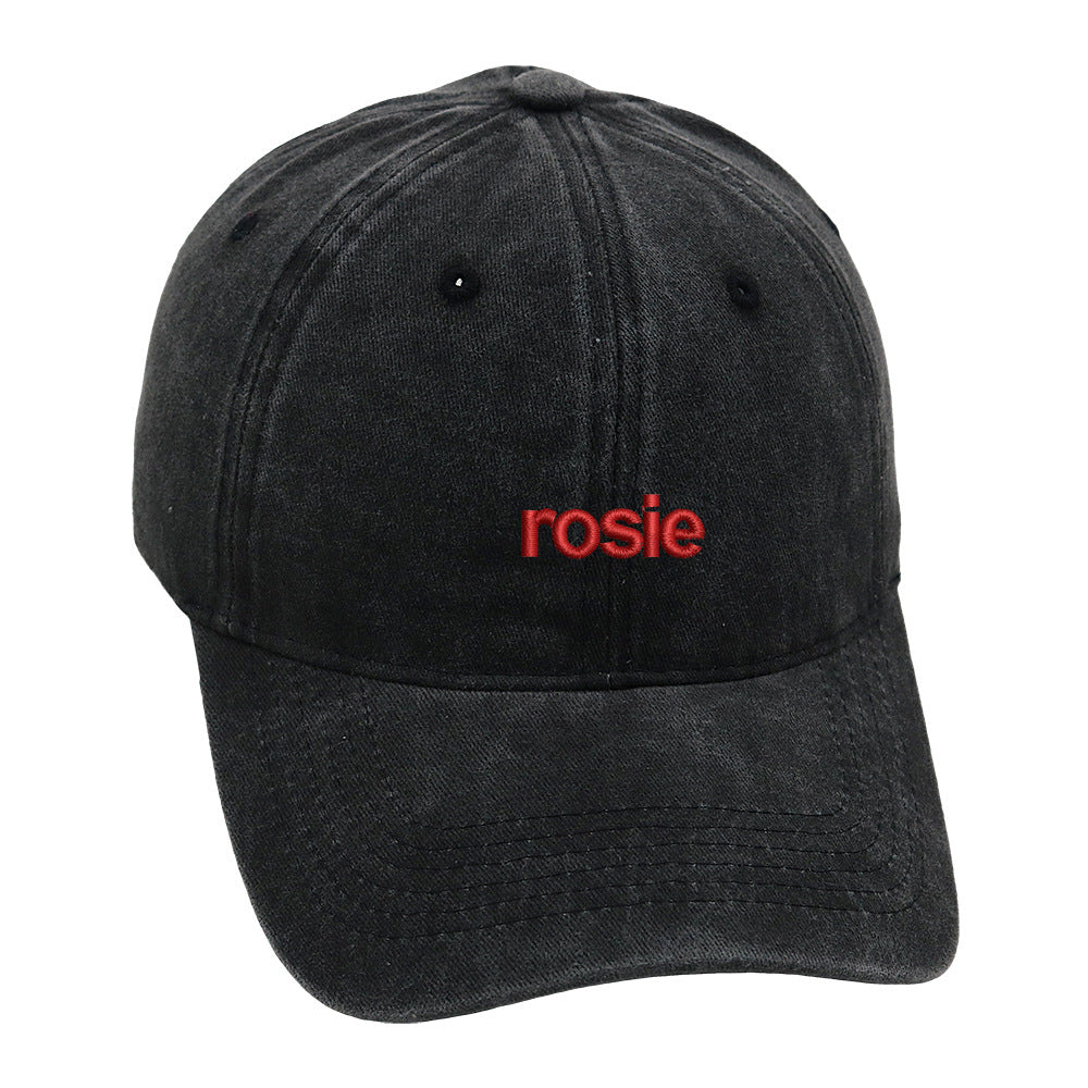 Vintage Washed Letter Embroidered Baseball Cap