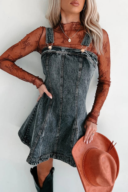 Trendy Casual Denim Slip Dress
