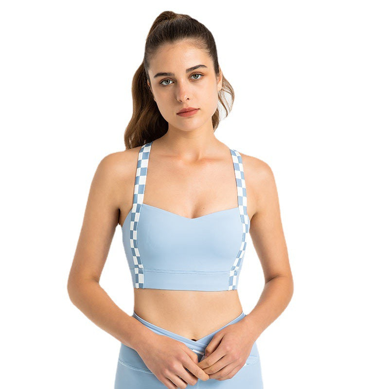 High Strength Professional Sports Underwear Women'S Shockproof Running Gathered And Shaped Anti Sag Shock Absorbing Bra Fitness Vest
