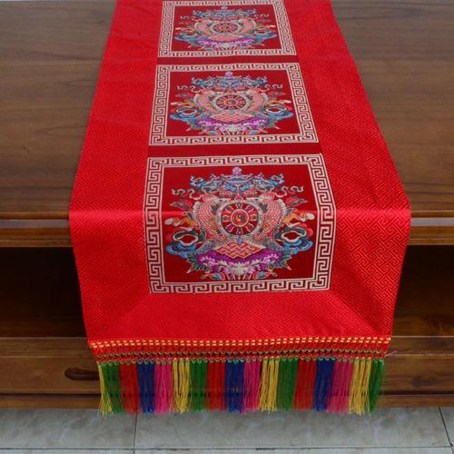 Tibetan-Style Folk Tablecloth Retro Long Table Tea Tablecloth Buddha Hall Decoration