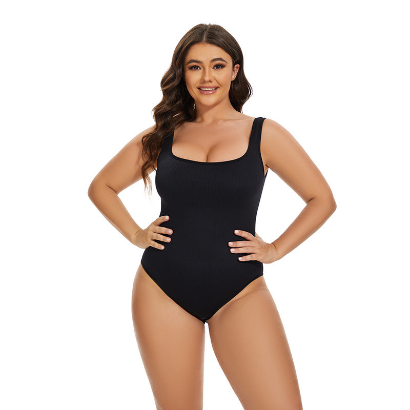 Seamless Ribbed Bodycon Tank Bodysuit