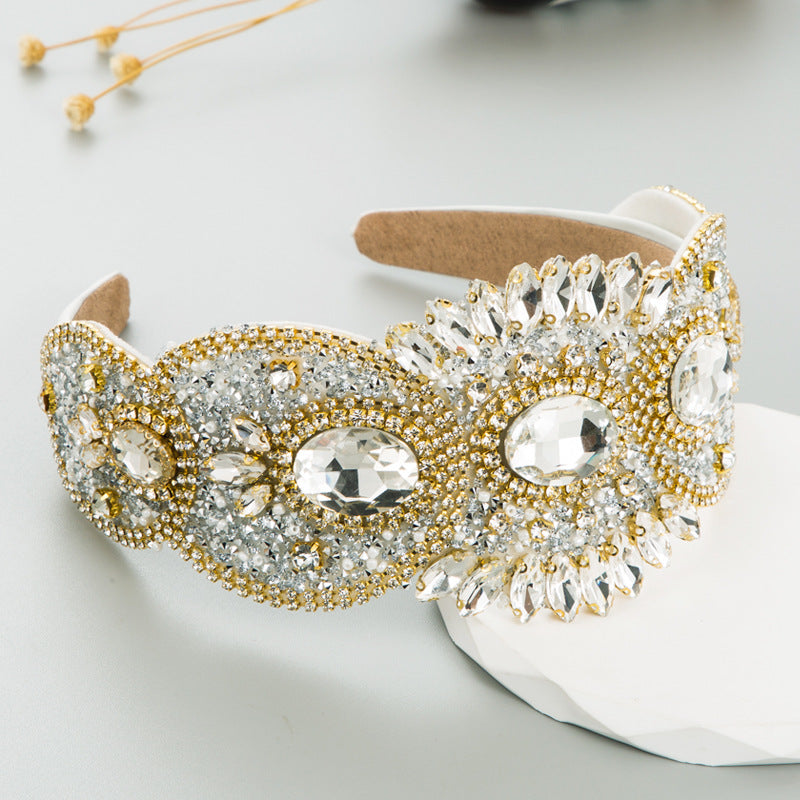 French Vintage Elegant Crystal Headband