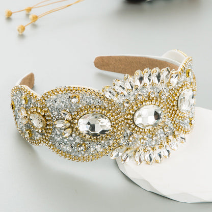 French Vintage Elegant Crystal Headband