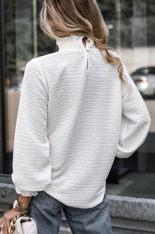 Versatile Loose Flat Color Blouse Shirt